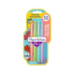 Penne punta fibra Paper Mate Flair/Nylon scented 1.1 M - tratto 1 mm - assortiti blister da 4 pezzi - 2138468