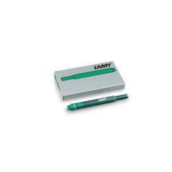 Cartucce ricambio Lamy T10 in confezione da 5 colore inchiostro verde 1211478