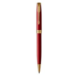 Penna a sfera Parker Sonnet Red Lacquer GT punta M inchiostro nero Parker Red GT 1931476