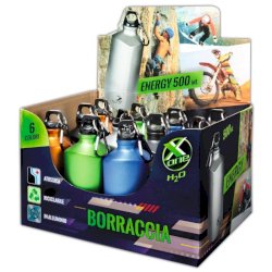 Espositore 12 borracce Nikoffice X-one energy forma triangolare - capacità 500 ml - 57NIK004