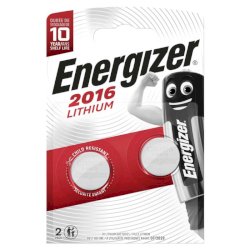 Batterie al litio a bottone Energizer Lithium BP2 - CR2016 conf. 2 pezzi - E301021903
