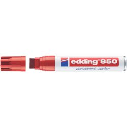 Marcatore permanente edding 850 punta scalpello 5-15 mm rosso E-850 002