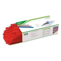 Dorsini tondi in PVC Lebez - dorso 10 mm - colore rosso - 874-R