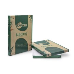 Etichette autoadesive bianche Nature in carta riciclata AppTac  105x148 mm - 4 et./foglio - cf. da 100 fogliNAT0519