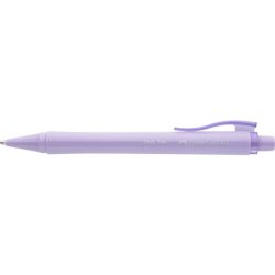 Penna a sfera a scatto Faber-Castell Daily Ball XB inchiostro blu - colore fusto lilla - conf. 10 pz - 140688