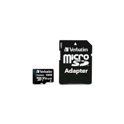 Flash memory card Verbatim micro sdhc - classe 10 con adattatore 128 GB 44085