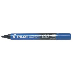 Marcatore permanente Pilot Permanent Marker 100 punta tonda 4,5 mm blu 2706