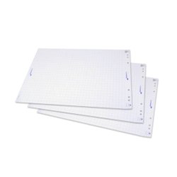 Blocco di carta per lavagna Legamaster 20 fogli 65x98 cm bianco quadrettato conf. 5 rotoli - L-1565 00