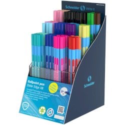 Espositore 120 penne a sfera Schneider Slider Edge XB - colori assortiti - P305502