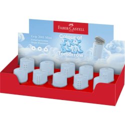 Temperamatite Faber-Castell grip mini - conf. 10 pz - colore blu cielo 183774