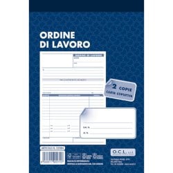 Blocco ordine di lavoro O.C.L. 14,4x21,6 cm 100 fogli - 0298N