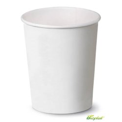 Bicchiere 9 oz (300 ml) in cartoncino Bio Scatolificio del Garda bianco - Conf. 50 pezzi - 311-00