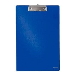 Portablocco con clip Esselte Standard cartoncino/polipropilene blu 560550
