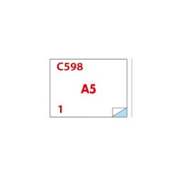 Etichette bianche Copiatabu C598 laser/inkjet  2 et./foglio - conf. 100 ff Markin 210x148,5 mm - X210C598