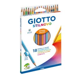 Matite colorate Giotto Stilnovo assortiti Astuccio da 18 - 27820000