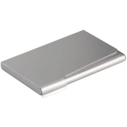 Portabiglietti da visita Durable BUSINESS CARD BOX alluminio argento metallizz. fino a 20 biglietti - 241523