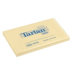 Foglietti riposizionabili Tartan™ Notes 100 ff 63 g/m² giallo 127x76mm conf. da 12 blocchetti 7100296678