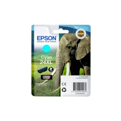 Cartuccia inkjet alta capacità Elefante 24XL Epson ciano C13T24324012