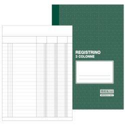 Registro a 3 colonne O.C.L. 17x23 cm 16 fogli - 0553