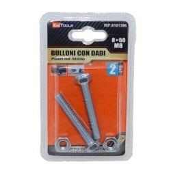 Bulloni con dadi Emi M8 x 50 mm - conf. 2 pezzi - 8101396