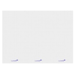 Pellicola elettrostatica per lavagna Legamaster Magic-Chart XL Flipchart 15 ff 90x120 cm quadretti bianco L-1590 54