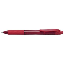 Penna roller a scatto Pentel EnerGel X 1 mm rosso BL110-BX