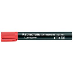 Marcatore punta a scalpello Staedtler Lumocolor permanent marker 350 2-5 mm rosso - 350-2