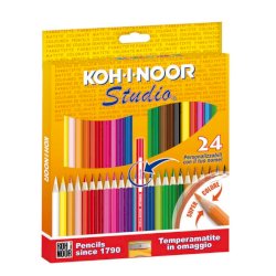 Astuccio matite colorate KOH-I-NOOR Legno 24pz - DH3325