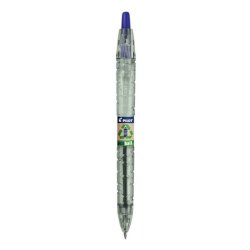 Penna a sfera a scatto Pilot ecoball B2P ricaricabile - punta 1 mm - inchiostro a base d'olio - blu - 040177