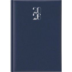 Agenda 2026 Giornaliera A4 S/D separati Gommato blu 26-065100401C