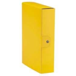 Cartella portaprogetti Esselte C88 DELSO ORDER dorso 8 cm presspan lucido giallo 25x35 cm - 390388090