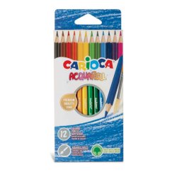 Matite colorate acquarell Carioca conf. da 12 colori assortiti 42857
