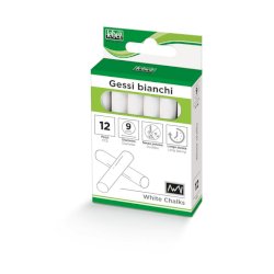 Gessi tondi non polverosi Lebez Ø 9 mm colore bianco - 20 conf. da 12 gessetti - 514