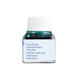 Flacone inchiostro di china Pelikan 523-17 da 10 ml - verde scuro - 201566