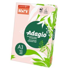 Carta colorata A3 Sylvamo Rey Adagio 160 g/m² rosa 07 - Risma da 250 fogli - ADAGI160X485