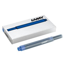 Cartucce ricambio Lamy T10 in confezione da 5 colore inchiostro blu 1202077