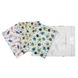 Cartella a 3 lembi Plastibor con elastico tondo - A4 - Icon Sea P6730290