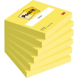 Foglietti Post-it® giallo neon 100 fogli/blocchetto conf. 6 pz 76x76 mm 7100180386