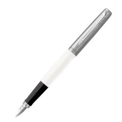Penna stilografica Parker Jotter Original Plastic punta M Parker bianco 2096871