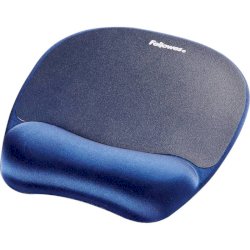 Tappetino mouse con poggiapolsi FELLOWES Memory Foam - Zaffiro blu 27,6x23,2x3,2 cm - 9172801