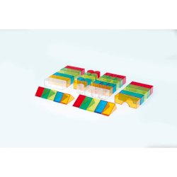 Blocchetti da costruzione Commotion TickiT - conf. 50 pz - versione colorata trasparente - 73083