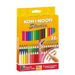Astuccio matite colorate KOH-I-NOOR Legno 36pz - DH3336