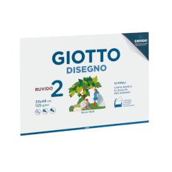 Album da disegno Giotto 2 33x48 cm - 12 ff 125 g - conf.10 pz - ruvido F583200