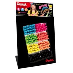 Espositore da banco 80 pennarelli Pentel brush sign pen - colori assortiti 0022425