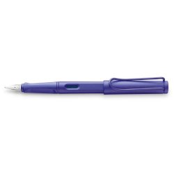 Penna stilografica Lamy Safari punta fine e inchiostro blu Violet - fusto color viola - 1234834