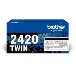 Value Pack Toner Brother nero  TN2420TWIN