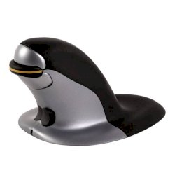 Mouse verticale FELLOWES Penguin® Wireless nero/argento grande 9894501