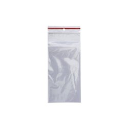 Buste trasparenti chiusura grip in LDPE 50 μm Q-Connect idonee al contatto alimentare  - conf. 1000 pz - 9x19 cm