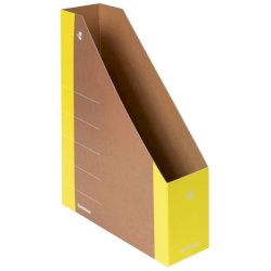 Portariviste in cartone formato A4 dorso 8 cm Donau giallo 3550001FSC-11