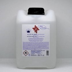 Gel igienizzante mani (alcol 70%) 5.000 ml - Active linea Bosco di Rivalta - trasparente - profumo di agrumi